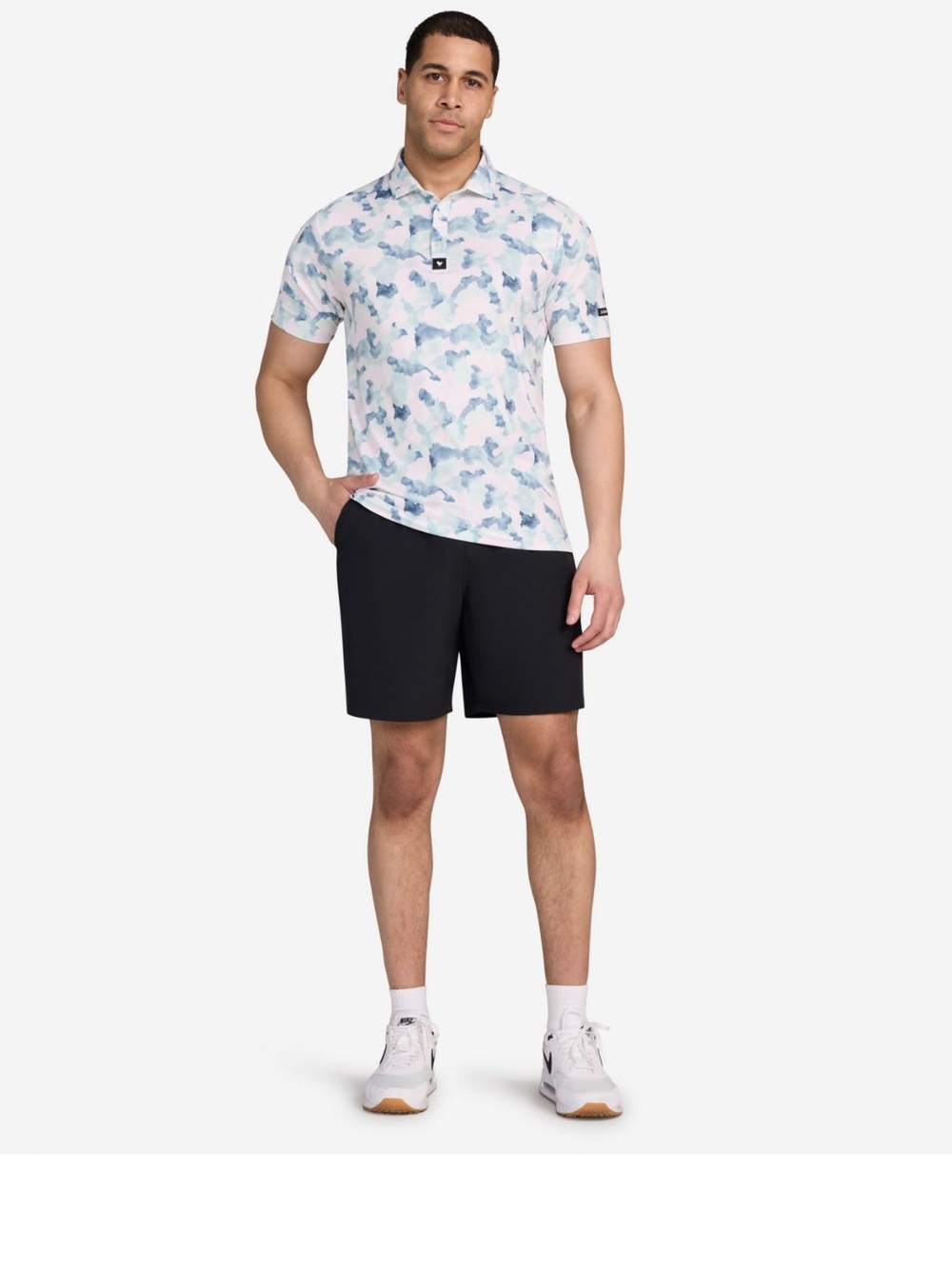 NWT Men's Bad Birdie Golf ⛳️ Polo Shirt - Mirage Oasis Sz L $78 - Picture 2 of 7